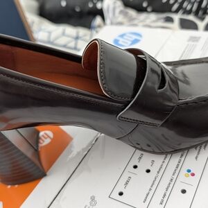 Lane Bryant Glossy Brown Loafers